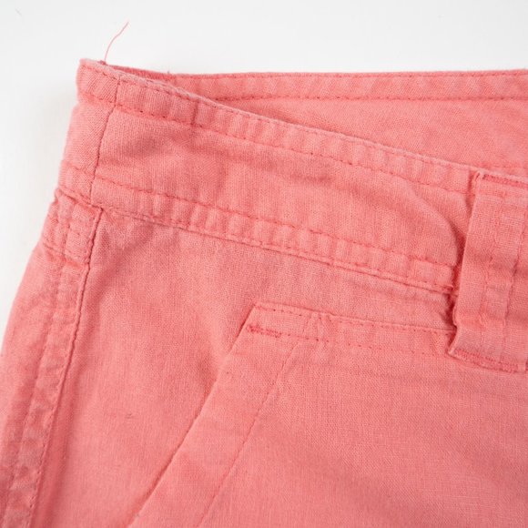 GAP Aubrey pink Linen blend shorts size 8 - Picture 6 of 8